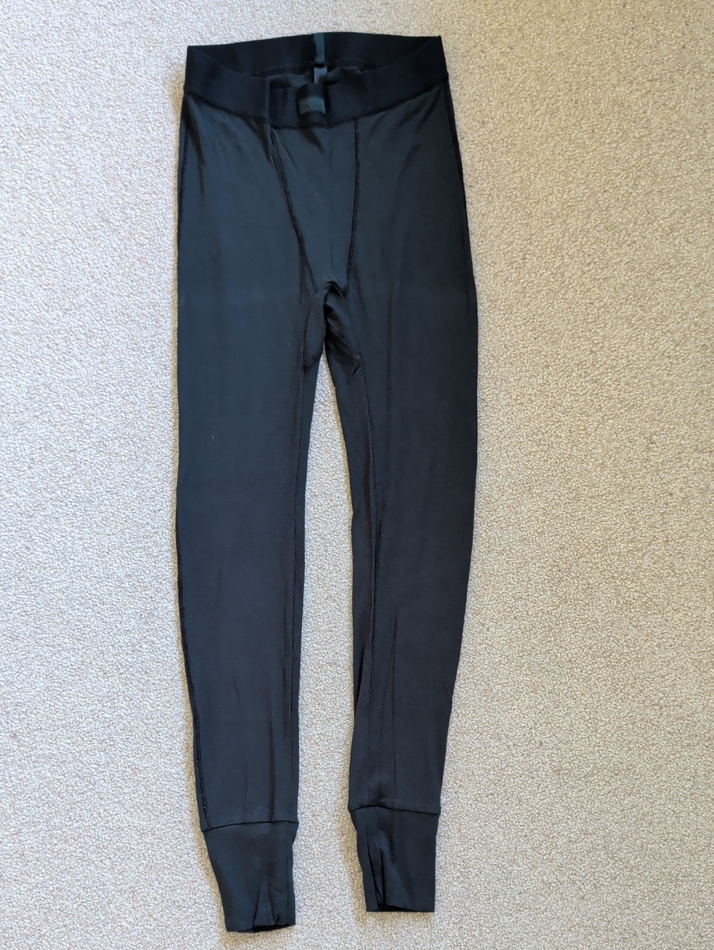 SKIMS Green Cotton Rib Sleep Leggings Small